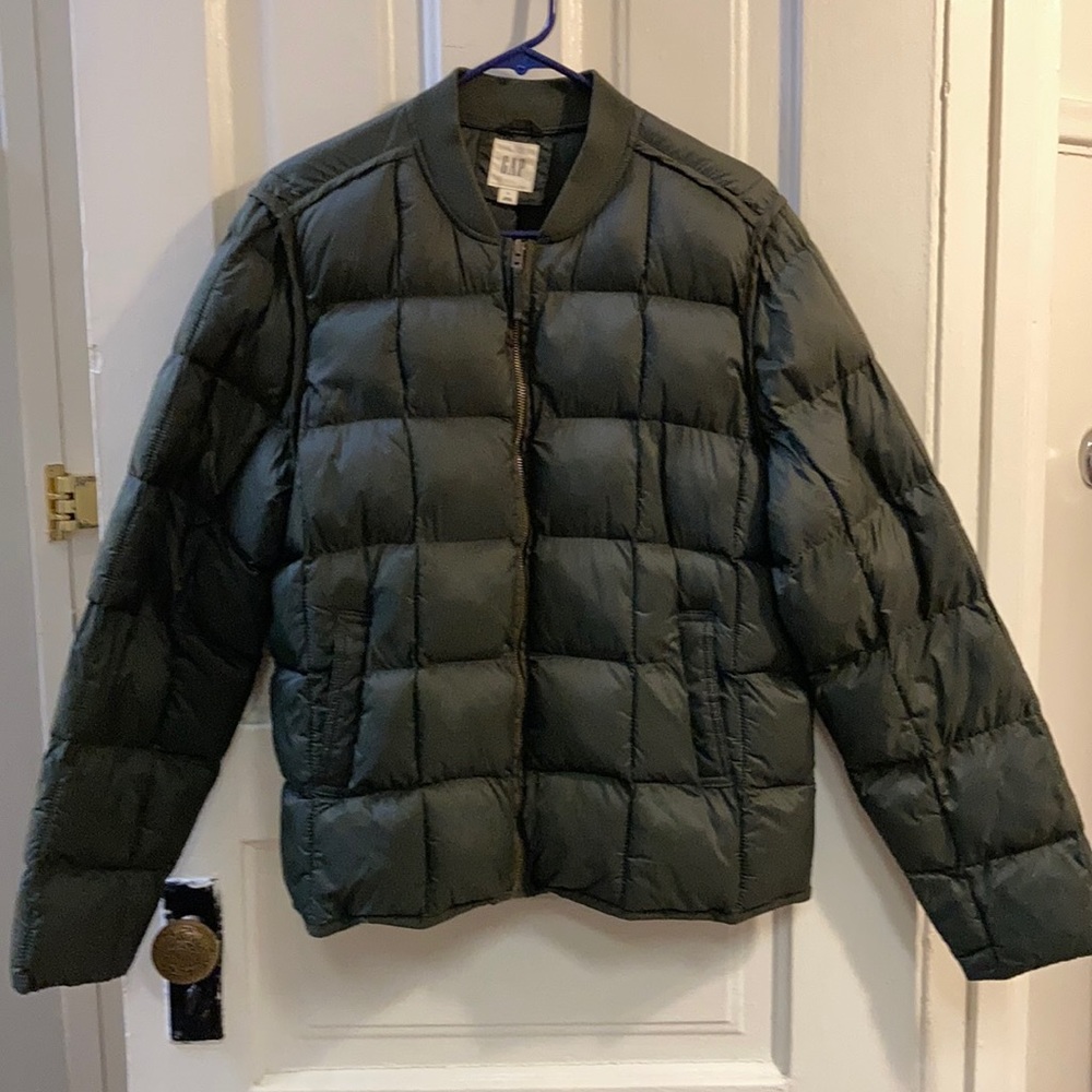 Gap Coldcontrol Max Puffer Bomber Jacket Euc - image 2